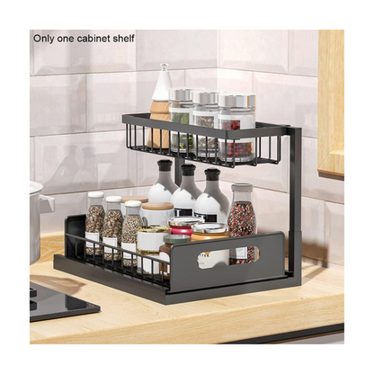 Organizador de Cocina 2 Niveles | Organizador Bajo Fregadero 2 Niveles Extraíble