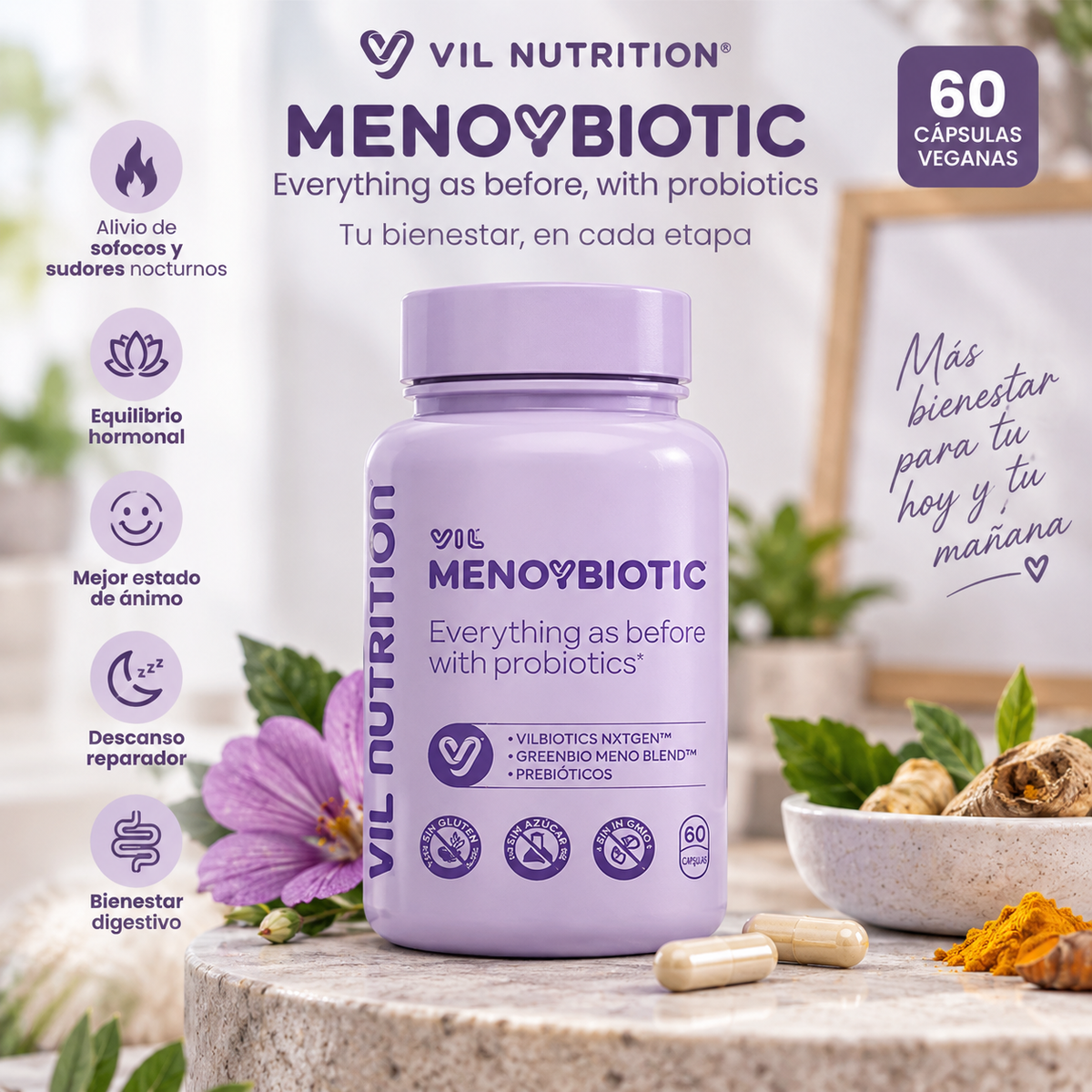 VIL MenoYBiotic | Bienestar Femenino Durante la Menopausia