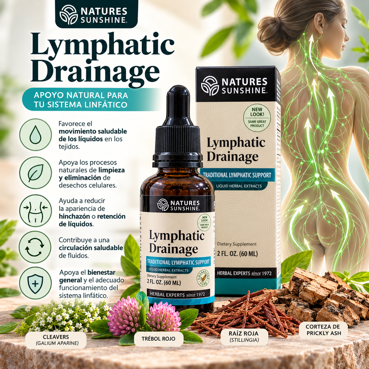Drenaje Linfático en Gotas Nature's Sunshine 60 ml